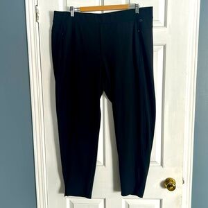 Black sporty stretch trousers XXL